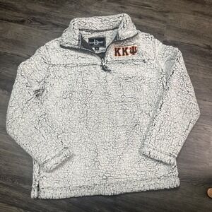 Sherpa Sweater men's Frosty Gray Pullover 1/4 Zip Size S boxercraft